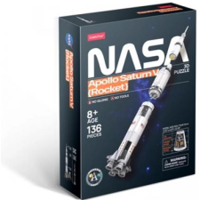 CubicFun 3D puzzle játék 136 darabos Apollo Saturn V Rocket 3D puzzle, kirakós