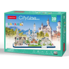 CubicFun 3D puzzle játék 178 darabos CityLine Bajorország 3D puzzle, kirakós