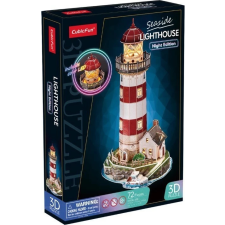 CubicFun 3D puzzle játék 72 darabos Világítótorony éjszakai változat LED világítással puzzle, kirakós