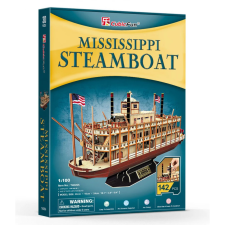 CubicFun 3D-T4026 Mississippi Gőzhajó 3D puzzle 142 darabos puzzle, kirakós