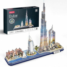 CubicFun City Line 3D LED puzzle 182 db-os - Dubai puzzle, kirakós