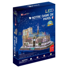  CubicFun Notre Dame de Paris LED Light 3D Puzzle L173h puzzle, kirakós