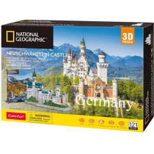 CubicFun Puzzle játék 121 darabos National Geographic Neuschwanstein kastély puzzle, kirakós
