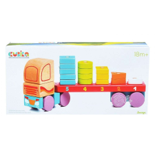 Cubika Fa kamion fakockákkal - 32 cm készségfejlesztő