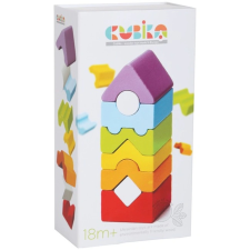 CUBIKA Fa toronyépítő  Ajánlott 3-6 éves korig unisex (46557) barkácsolás, építés