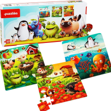 CUBIKA MTS Kedvenc Állatok 3 Az 1-ben XXL Puzzle (LE2985) puzzle, kirakós