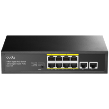 Cudy GS1010P 8-port PoE+ Switch (GS1010P) hub és switch