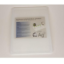  Cuisinex műanyag vágódeszka, HDPE antimikro., 26,5×32,5×1,4 cm /fehér/, 619004 konyhai eszköz