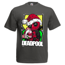 Cuki Deadpool - Karácsonyi Férfi Póló férfi póló
