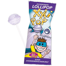  Cukormentes nyalóka, áfonya ízű 6g Xylipop csokoládé és édesség
