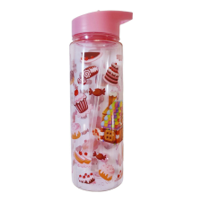 Cupcakes műanyag kulacs 500 ml rózsaszín kulacs, kulacstartó