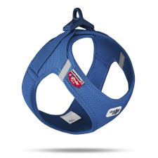  CURLI Kutyahám csatos Air-Mesh Kék M, 6-9kg nyakörv, póráz, hám kutyáknak