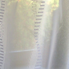 Curtain Colorado, fehér, hímzett, sablé függöny anyag, maradék darab: 1,2 m lakástextília