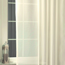 Curtain Ecrü voile, fényáteresztő függöny anyag, 180 cm magas lakástextília