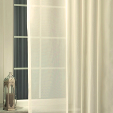 Curtain Ecrü voile, fényáteresztő függöny anyag, 220 cm magas - maradék darabok lakástextília