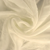 Curtain Gyűrt voile fényáteresztő függöny anyag, ekrü, 180 cm magas - maradék darab: 0,75 m