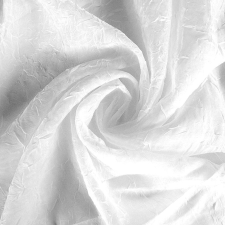 Curtain Gyűrt voile fényáteresztő függöny anyag, fehér, 270 cm magas lakástextília