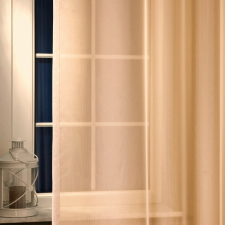 Curtain LILIANA, félorganza fényáteresztő függöny anyag - nugát, 180 cm magas lakástextília