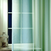 Curtain LILIANA, félorganza fényáteresztő függöny anyag - türkiz, 300 cm magas