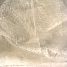 Curtain Organza függöny anyag - Ametiszt, ekrü, krém - maradék darabok lakástextília
