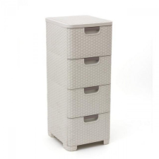 CURVER 06605-885 Rattan 4 Fiókos Tároló Fe kerti tárolás