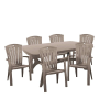 CURVER Baltorini 6+1 kerti bútor garnitúra szett cappuccino