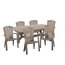 CURVER Baltorini 6+1 kerti bútor garnitúra szett cappuccino kerti bútor