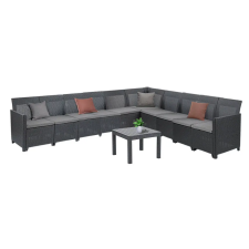 CURVER Claire XV 10 személyes sarokgarnitúra orlando asztallal kerti bútor