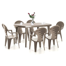 CURVER Elboni 6+1 kerti bútor garnitúra szett kerti bútor