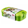 CURVER Ételtartó doboz evőeszközzel CURVER Lunch&Go műanyag 1,4L zöld
