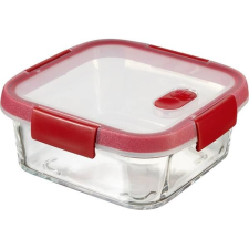 CURVER Ételtartó, szögletes, üveg, 0,7 l, CURVER "Smart Cook", piros konyhai eszköz