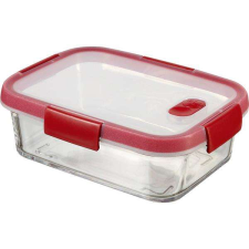 CURVER Ételtartó, szögletes, üveg, 0,9 l, CURVER &quot;Smart Cook&quot;, piros papírárú, csomagoló és tárolóeszköz