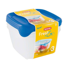 CURVER "Fresh and Go" szögletes ételtartó szett 3x1.2l (182220) (182220) papírárú, csomagoló és tárolóeszköz