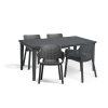 CURVER Fueva 4+1 kerti Bútor garnitúra szett - szürke