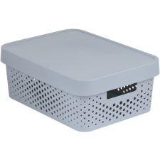  Curver  Infinity dots grey 11 L  műanyag tároló doboz tetővel - szürke bútor