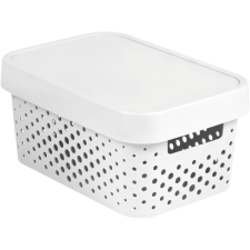 CURVER INFINITY KOSÁR TETŐVEL 4,5L FEHÉR 12,4X18,6X26,8CM papírárú, csomagoló és tárolóeszköz