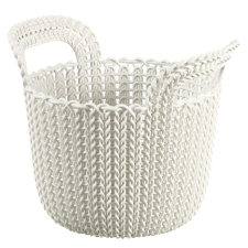 CURVER KNIT KOSÁR 3L FEHÉR, KEREK 19X18,7X22,5CM papírárú, csomagoló és tárolóeszköz