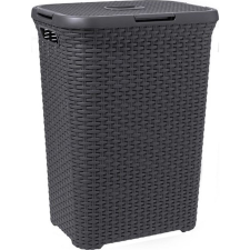 CURVER Natural Style Rattan hatású szennyestartó 60l - Szürke (189211) bútor