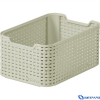 CURVER Rattan hatású kosár, 18l, törtfehér, CURVER