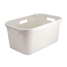 Curver Rattan style szennyeskosár 45L - krém bútor