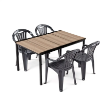 CURVER Rowen 4+1 kerti bútor garnitúra szett kőris-grafit kerti bútor