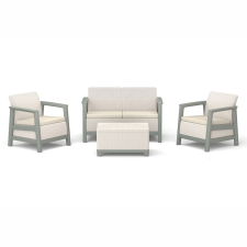 CURVER Scandi linea kerti bútor szett jute tárolós asztallal kerti bútor