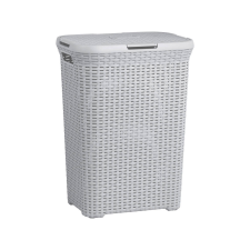 CURVER Style rattan hatású szennyestartó 60l - Szürke (228330) bútor