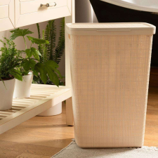 CURVER Szennyes kosár, Curver, 2 fogantyú, fedél, bézs, 58 L, 43x34x60 cm bútor