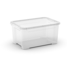  Curver T Box "XS" műanyag tároló doboz fedéllel 13,5 L - átlátszó bútor