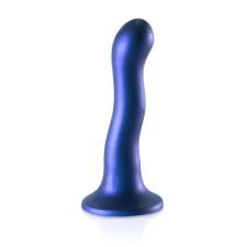  Curvy G-pont vibrátor – 17 cm prémium plug, kék anál