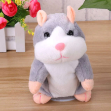 CuteVoice hangutánzó beszélő plüss hörcsög szürke színben plüssfigura