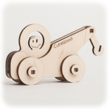 CuteWood fa játék 3D Vontató fajáték