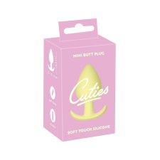 Cuties Mini Butt Plug - szilikon anál dildó - sárga (3,1cm) műpénisz, dildó