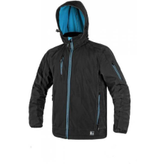 CXS Durham Softshell Kabát Fekete/Kék - 3XL